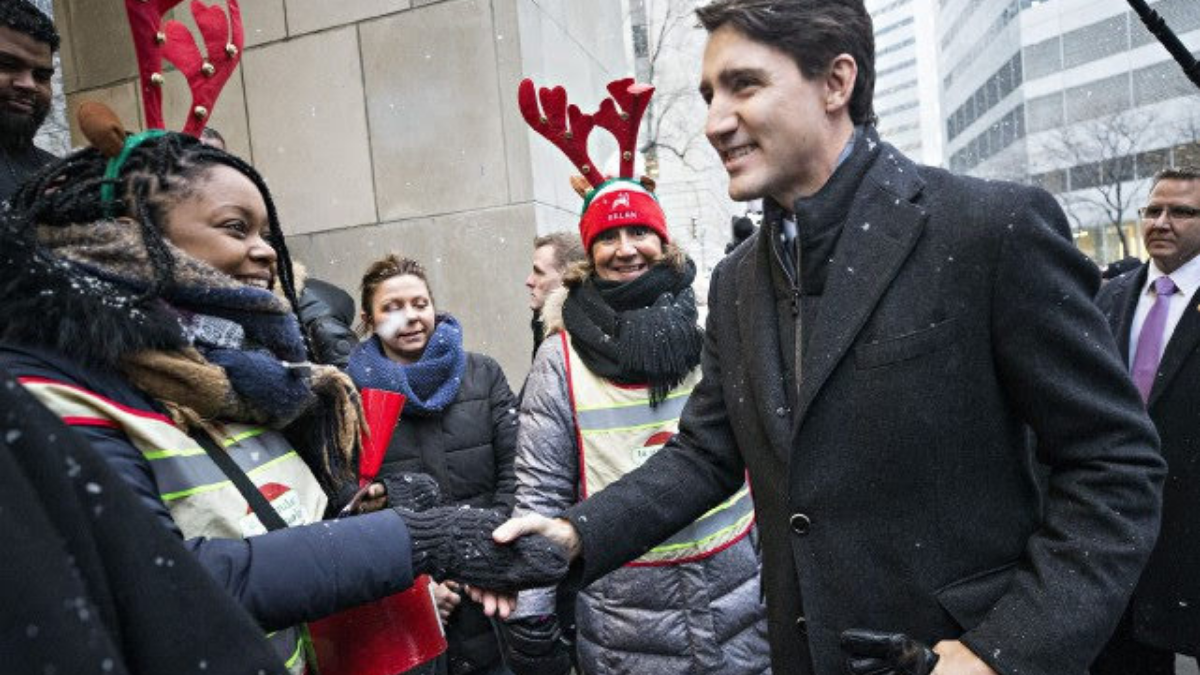 Rencontre de Justin Trudeau à la Guignolée des Médias