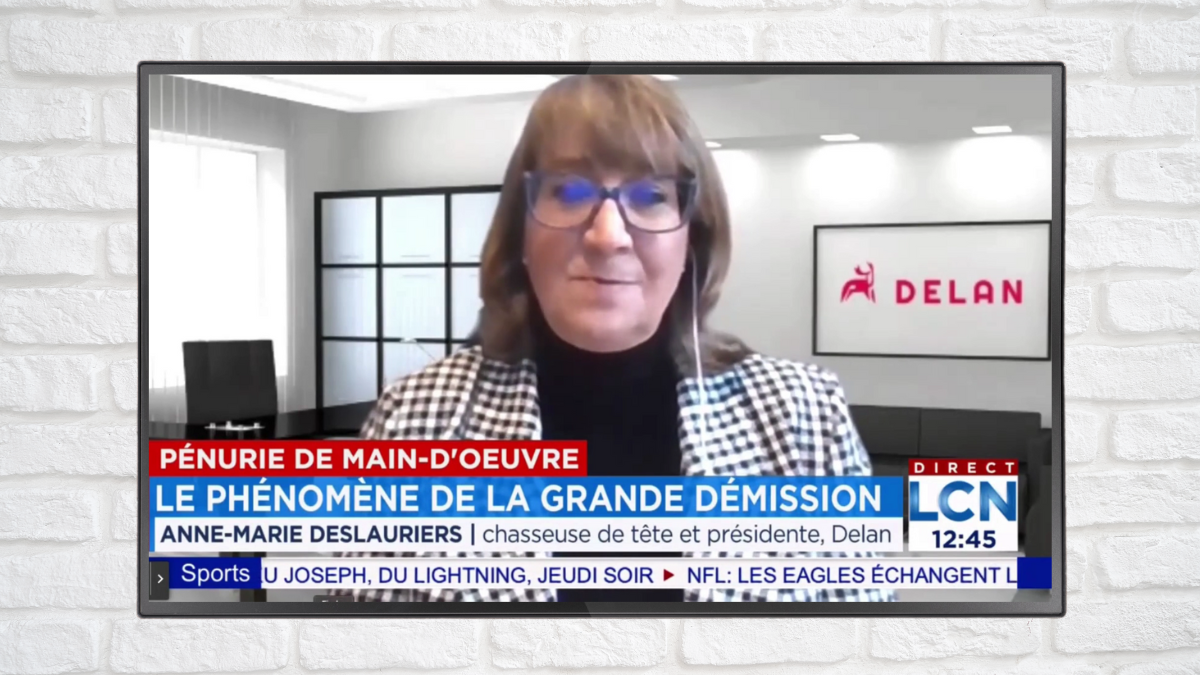 LCN / Entrevue avec Anne-Marie Deslauriers sur la pénurie de main-d’œuvre et le phénomène de la grande démission